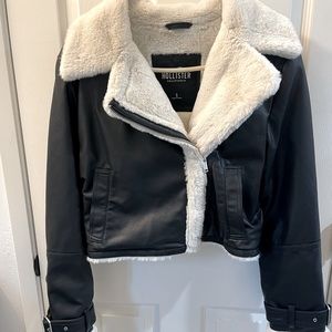 Hollister Faux Leather and Fur Jacket
